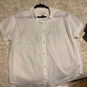 White shirt sleeve button up
